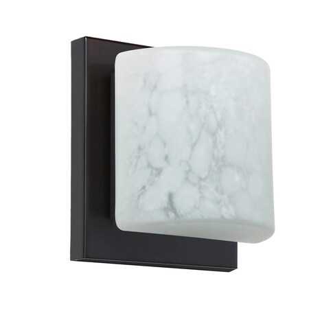 Besa Lighting Paolo Mini Sconce, Carrera, Bronze Finish, 1x5W LED 1WS-787319-LED-BR